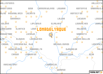 map of Loma del Yaque