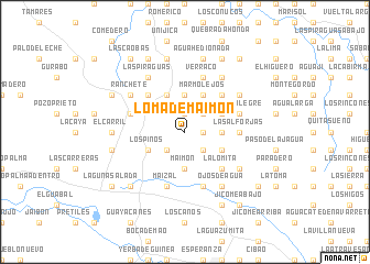 map of Loma de Maimón