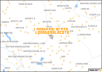 map of Loma de Malacota