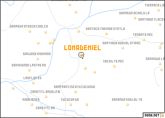 map of Loma de Miel