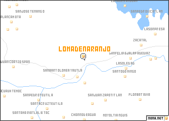 map of Loma de Naranjo