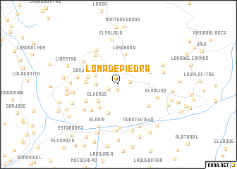 map of Loma de Piedra