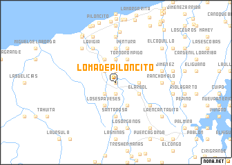 map of Loma de Piloncito