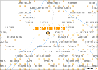map of Loma de Sombrero