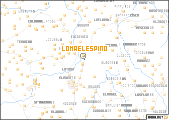 map of Loma El Espino