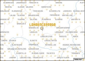 map of Loma Encerrada