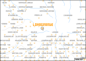 map of Loma Grande