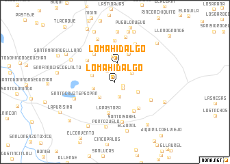 map of Loma Hidalgo