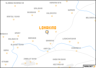 map of Lomakino