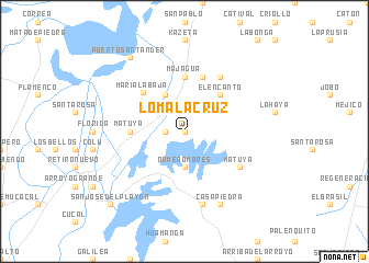 map of Loma la Cruz