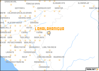 map of Loma La Manigua
