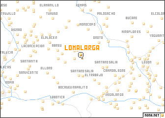 map of Loma Larga