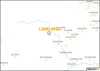 map of Loma Larga