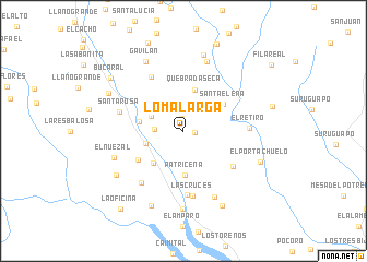 map of Loma Larga