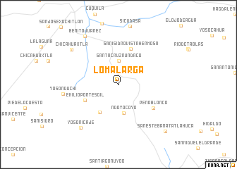 map of Loma Larga