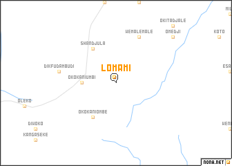 map of Lomami