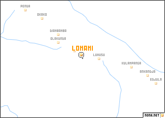 map of Lomami