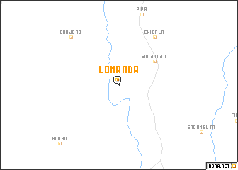 map of Lomanda