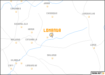 map of Lomanda
