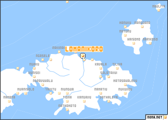 map of Lomanikoro