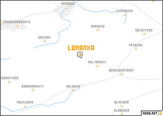 map of Lomanka