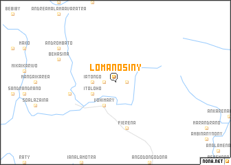 map of Lomanosiny