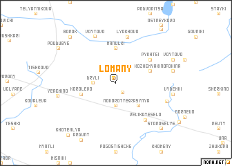 map of Lomany