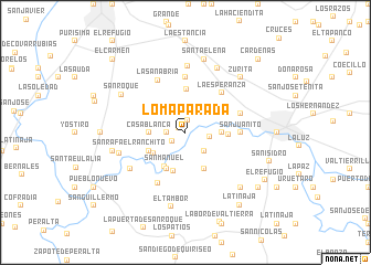 map of Loma Parada