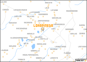 map of Loma Pineda