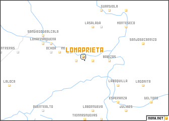 map of Loma Prieta