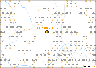 map of Loma Prieta