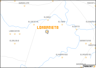 map of Loma Prieta