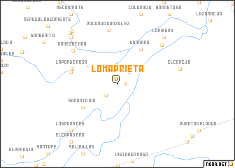 map of Loma Prieta