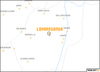 map of Loma Redonda