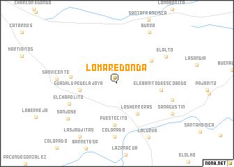 map of Loma Redonda