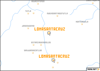 map of Loma Santa Cruz