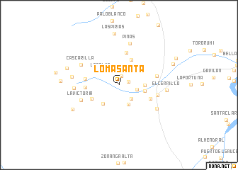 map of Loma Santa