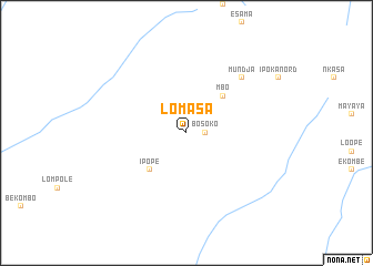 map of Lomasa