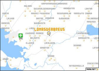 map of Lomas de Abreus