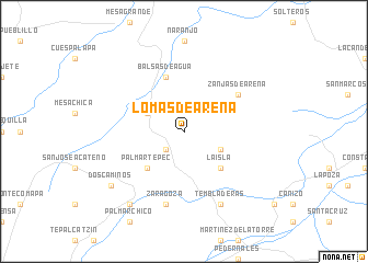 map of Lomas de Arena