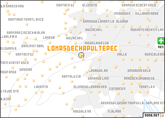 map of Lomas de Chapultepec