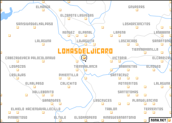 map of Lomas del Jícaro