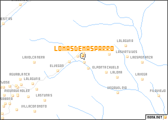 map of Lomas de Masparro