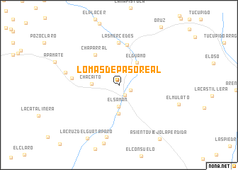 map of Lomas de Paso Real