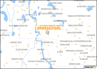 map of Lomas de Vidal