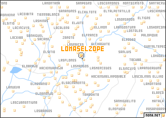 map of Lomas El Zope