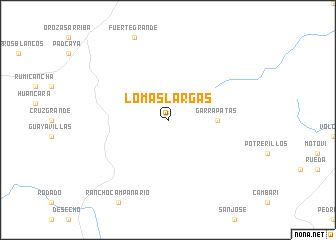 map of Lomas Largas