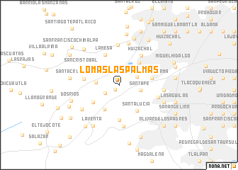 map of Lomas Las Palmas