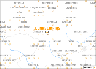 map of Lomas Limpias