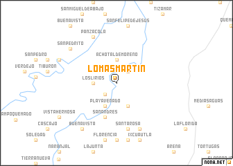 map of Lomas Martín